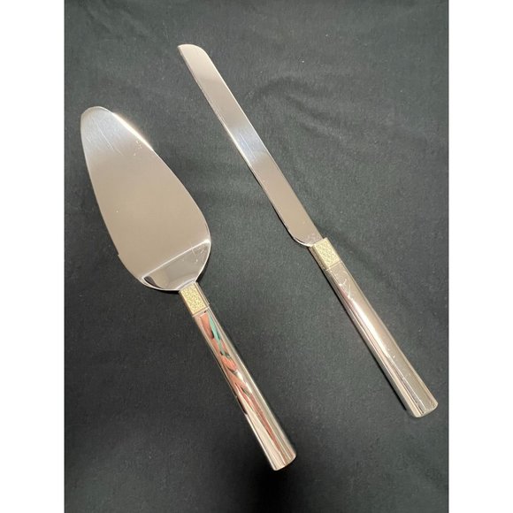 Waterford Lismore Diamond Cake‎ & Knife Server Set Silver - Picture 1 of 12